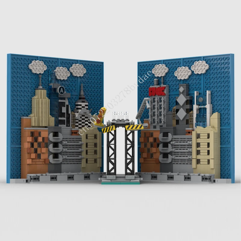 

1221PCS Spider-Man Subway Book Nook MOC streetview Holiday Puzzles Creative Assembly Christmas Birthday Toys Gifts for Kids Ages