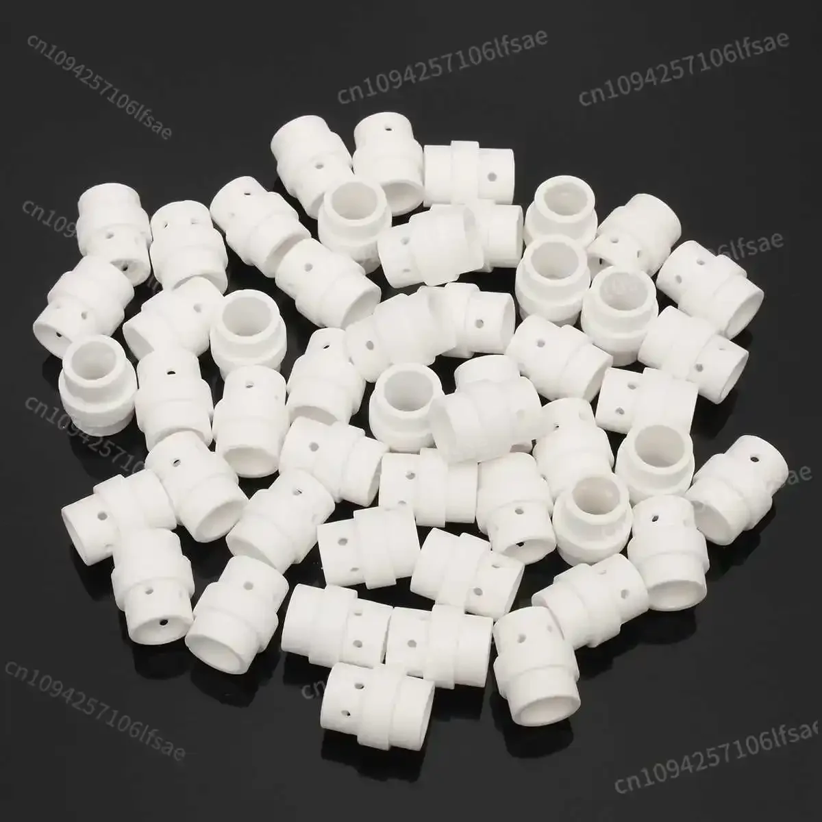 

Ceramic Gas Diffuser Swirl Ring Cutting 50Pcs Set for MB 24 KD MIG MAG Welding Torch Consumables Gas Diffuser Welding Machine