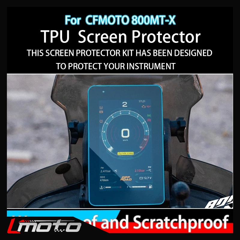 

Motorcycle Screen Protector For CFMOTO 800MT-X 2025 800 MT-X MTX 800MTX TPU Cluster Dashboard Anti-Scratch Protective Film