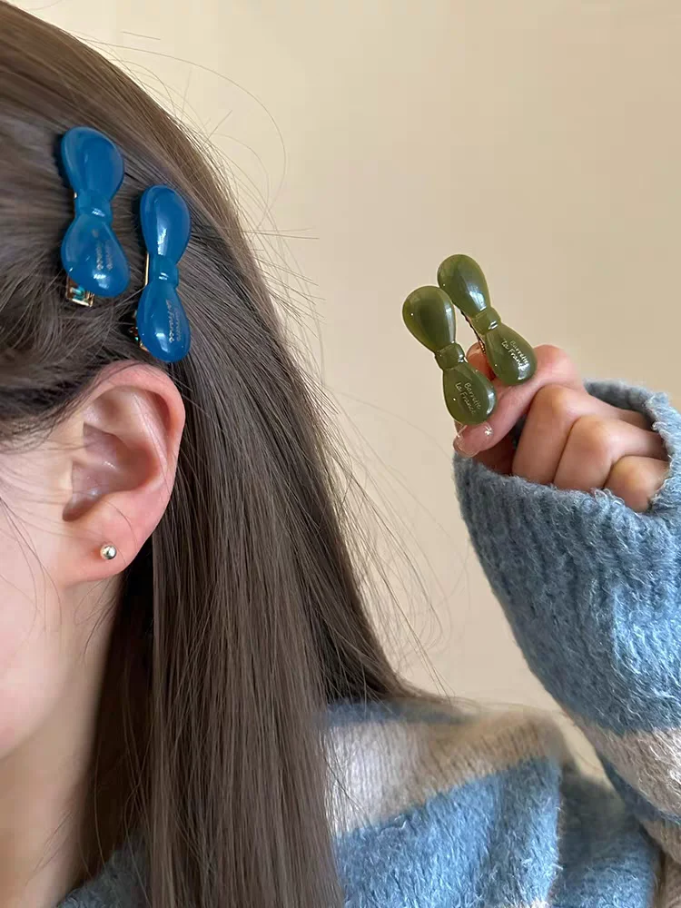 

Французские заколки для волос из ацетата, 1 шт., мини-заколки с бантом, заколки для челюстей золотого тона, нескользящие аксессуары для волос Petit, новинка