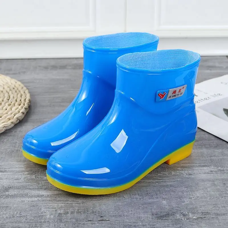 

Rain Boots Women Garden Galoshes Waterproof Rubber Chelsea Boot Female Non-slip Rainshoes Fishing Water Shoes Botas Lluvia Mujer