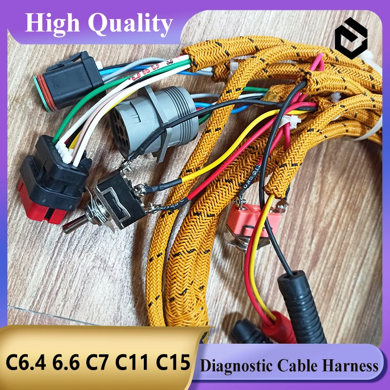 Diagnostisch Harnas C6.4 6.6 C7 C11 C15 C9 3126b Motortestharnas Voor Rups Kat Voor Graafmachineonderdelen