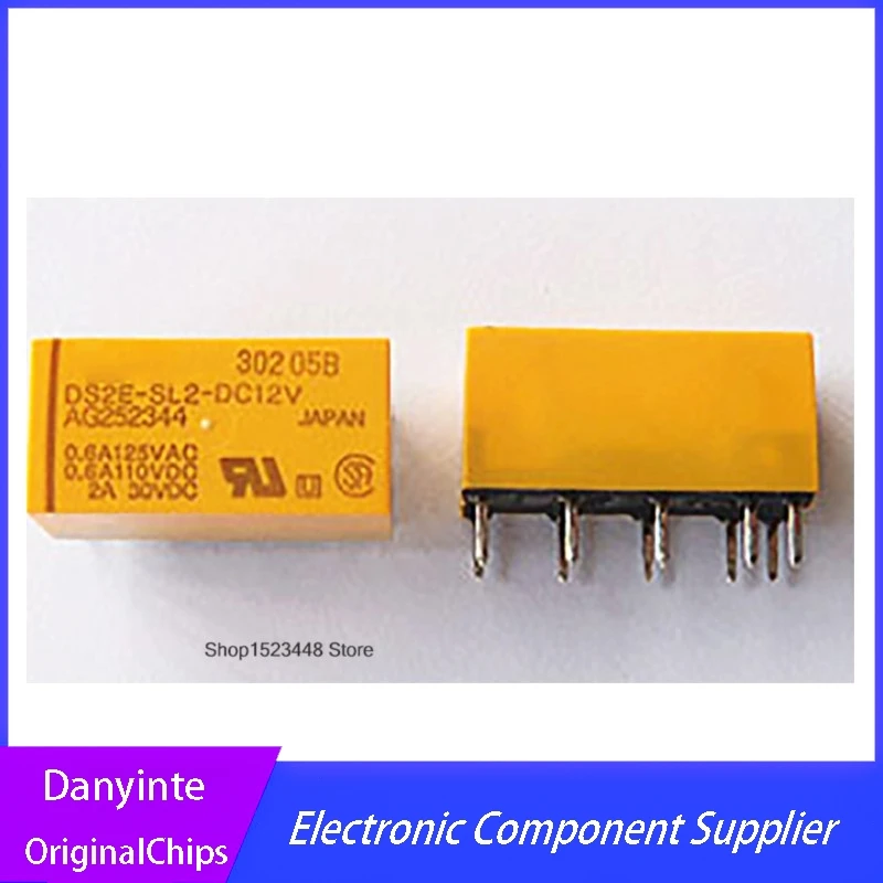 

New 2Pcs/LOT DS2E-SL2-DC12V DS2E-SL2 DS2E-SL2-12V pin10