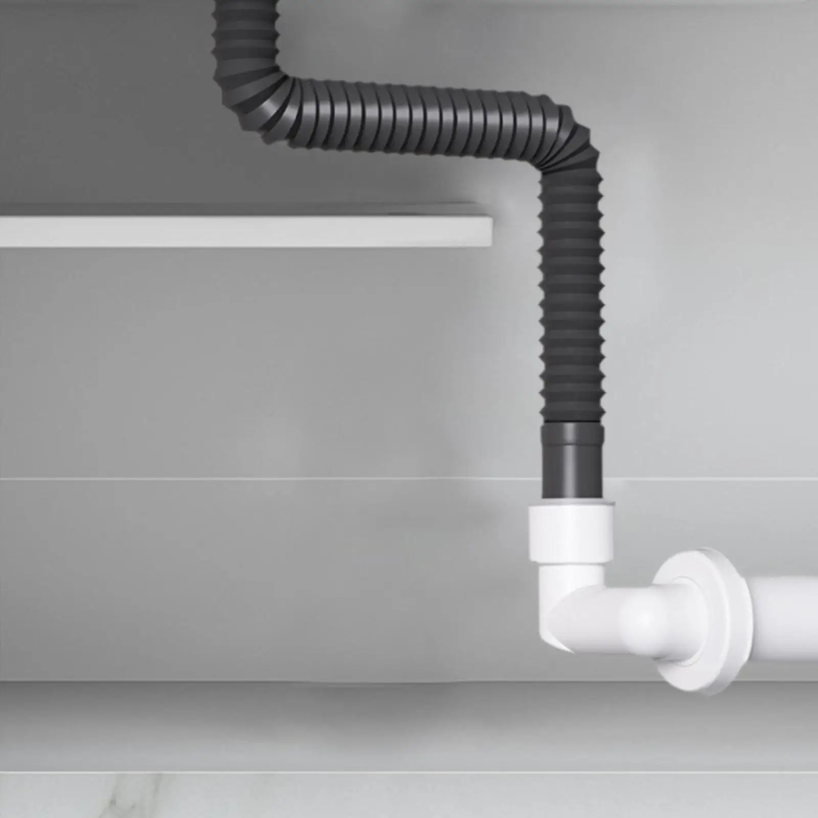 Kitchen Sink Drain Pipe Prevent Overflow Plumbing Joint Easy Carrying Water Pipe