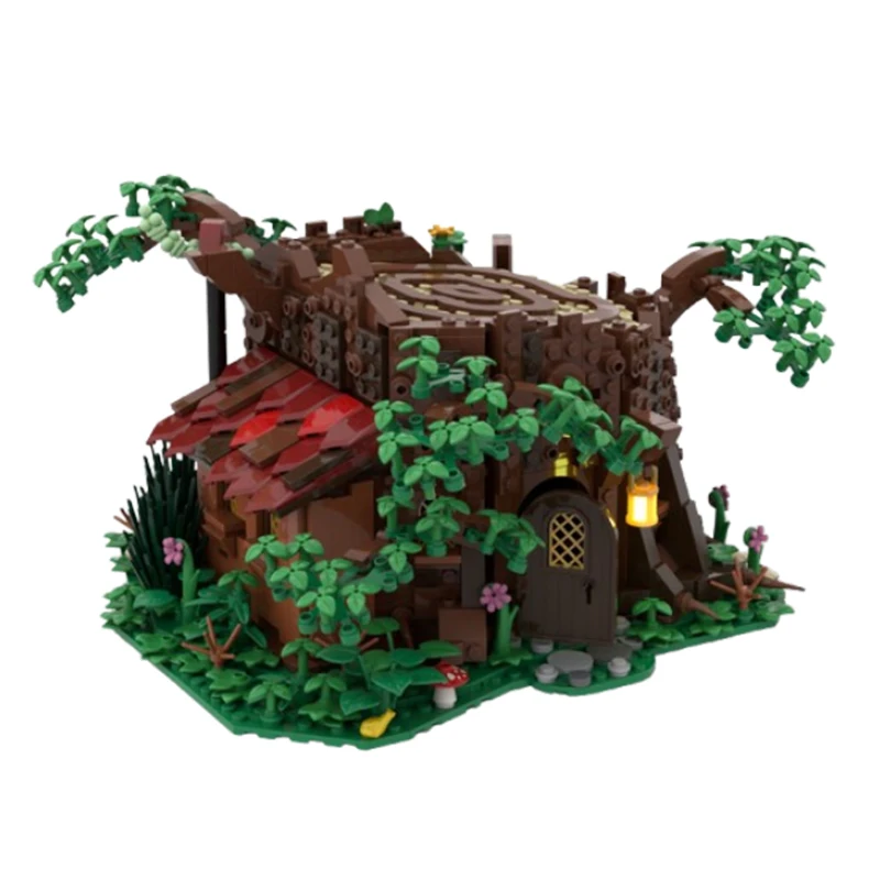 จุด MOC-98101 1220pcs อนุภาคขนาดเล็กประกอบอาคารบล็อก Fairy Hut อาคารบ้านต้นไม้ DIY ของเล่นเครื่องประดับของขวัญ