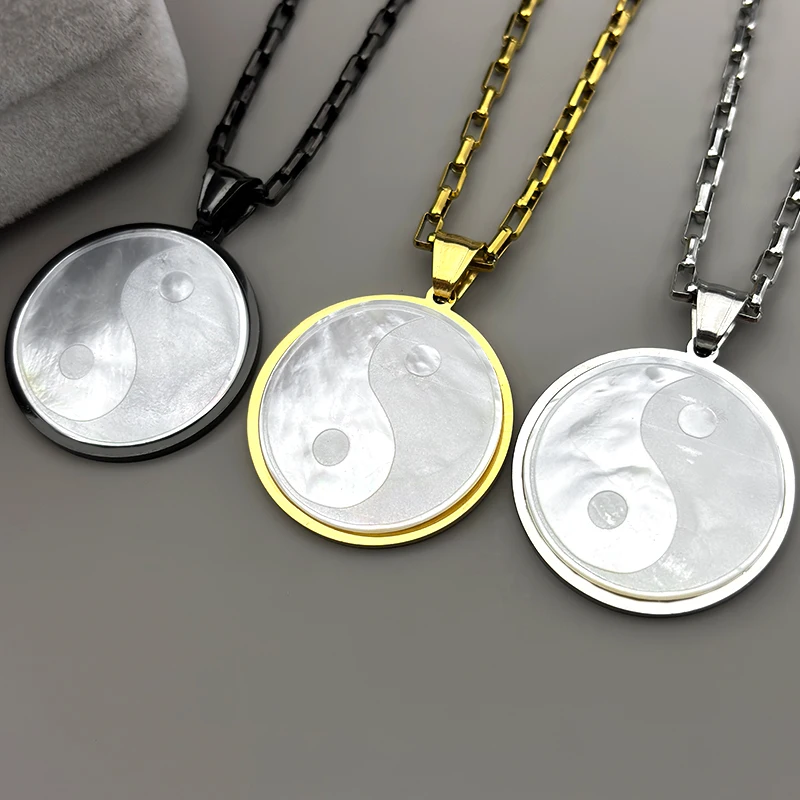 Natural Shell Yin Y…