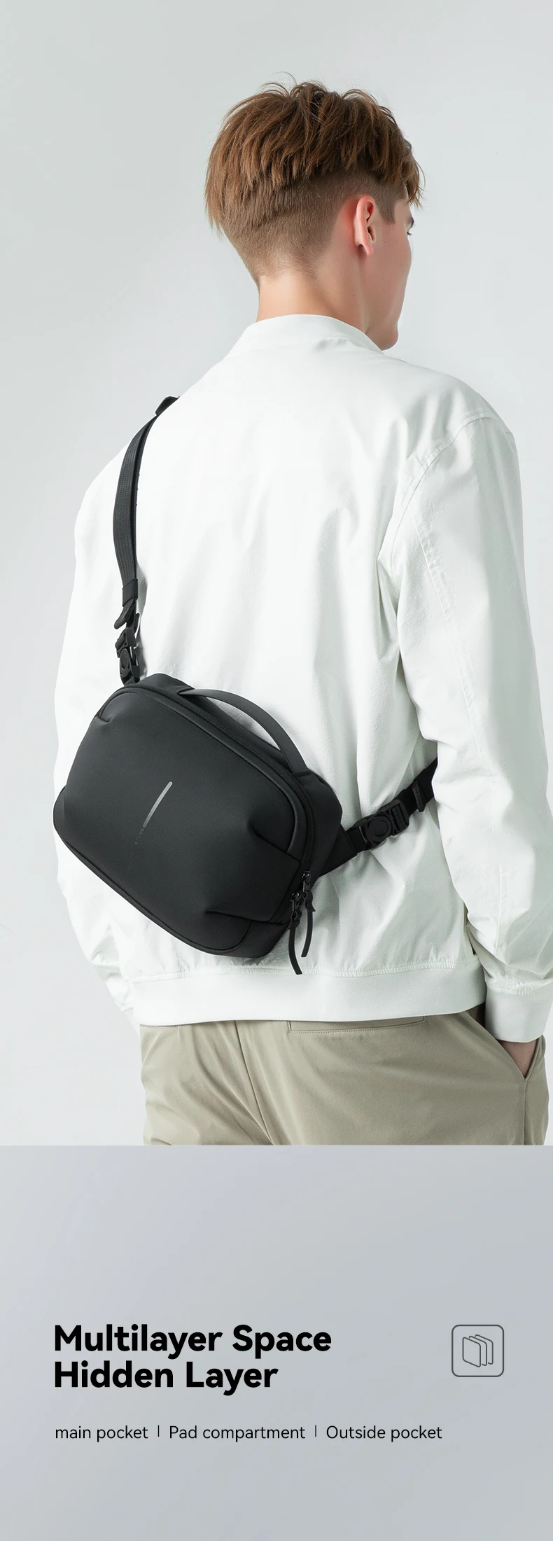 2026 Spring NEW Waterproof PU Leather Crossbody Sling Bag Fits 10