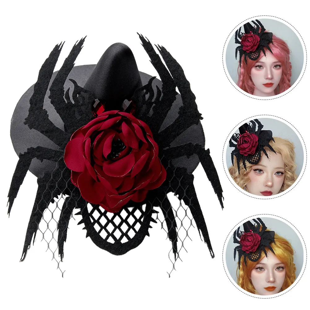 

Заколка для волос в виде паука на Хэллоуин, шикарное винтажное украшение для головы для женщин, для свадьбы, чаепития, банкета, косплея на Хэллоуин, декор для волос