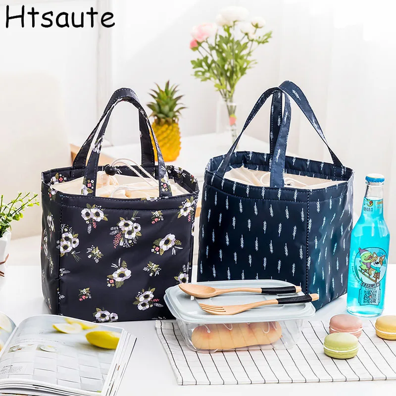 Mallette de transport isotherme pour pique-nique, sac à lunch imprimé dessin animé froid, poudres à lunch portables thermiques, récipient à lunch, sacs de rangement des aliments