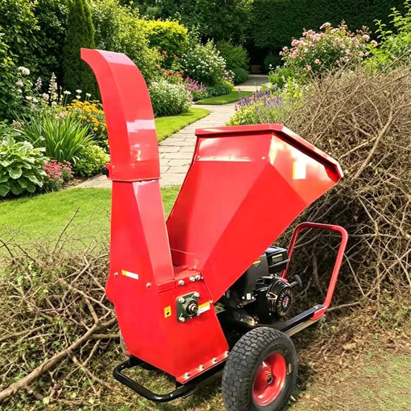 Portable User-Friendly Wood Chipping Equipment for Garden and Forest Branch Disposal