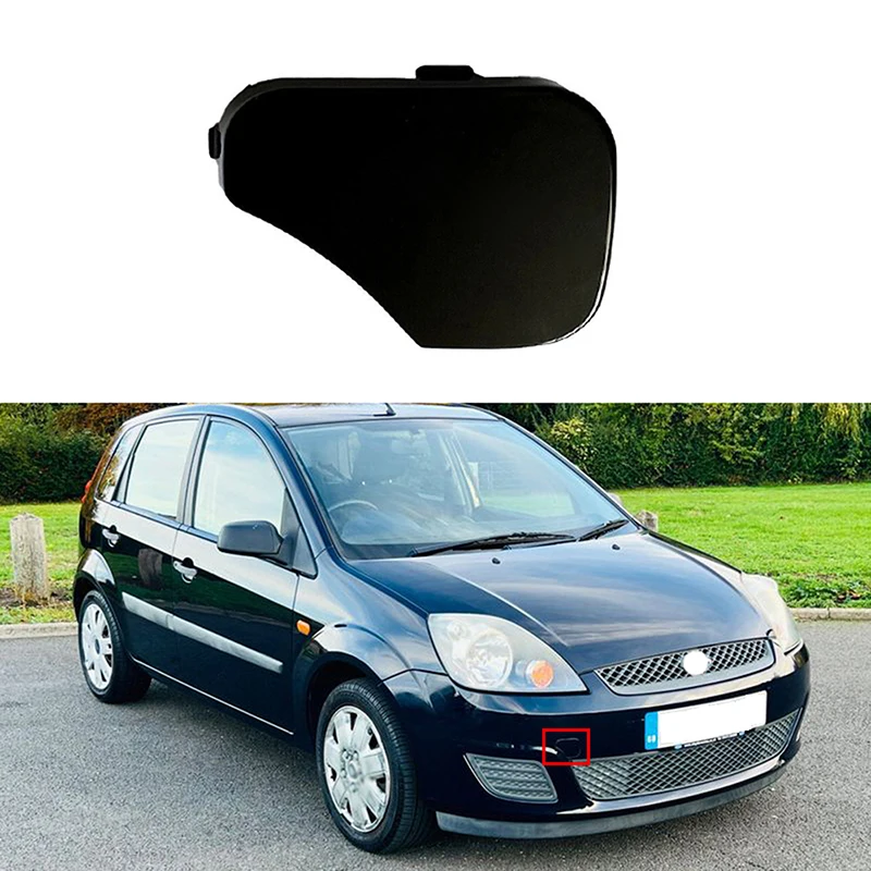 Car Front Bumper Towing Eye Cover 6S6117A989 1375861 Plastic Accessories For Ford Fiesta MK6 2005 2006 2007 2008