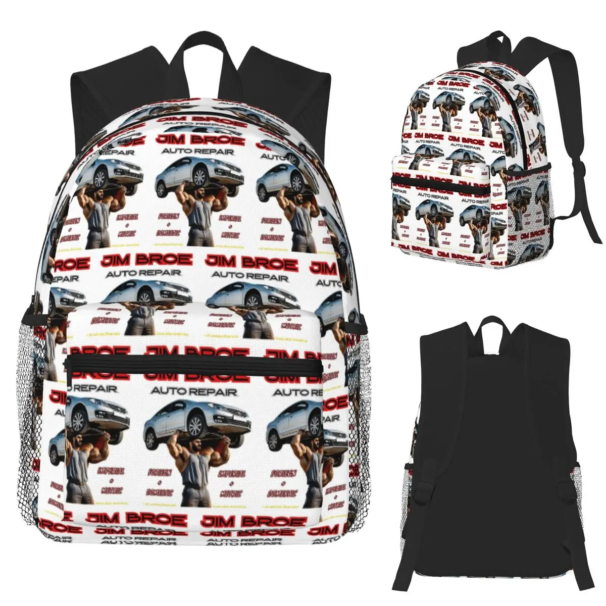 

Jim Broe #2 Student Backpack School Bag Hiking Travel Daypack for Boys Girls Fashion Bookbag Shoulder Bags