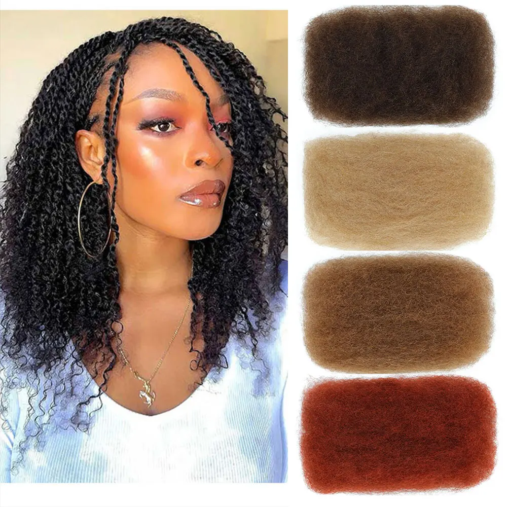 20 بوصة 50 جرام/قطعة شعر بشري غريب طبيعي أسود بني للتضفير 100% شعر بشري لإصلاح التقلبات Dreadlock Loc