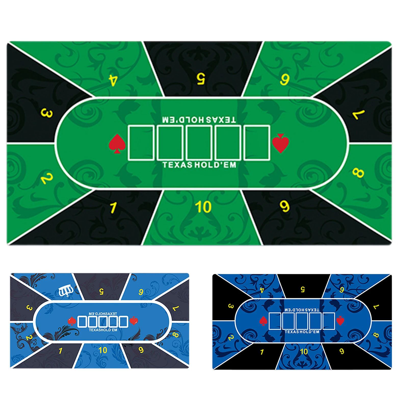 Holdem Poker Mat Rubber Game Mat Poker Layout Tablecloth Tabletop Holdem Mat For Home Entertainment Board Game Rooms Friend