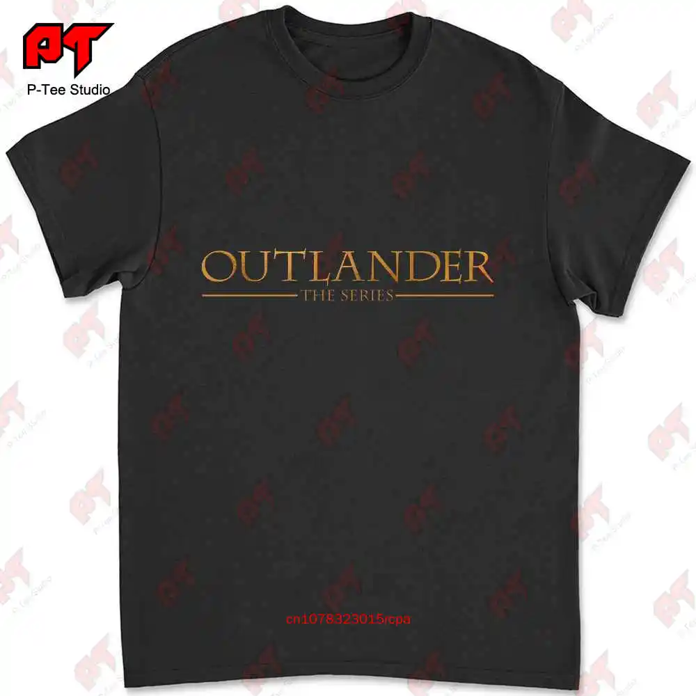 Outlander The Series Golden Text Logo T-shirt QQ7E