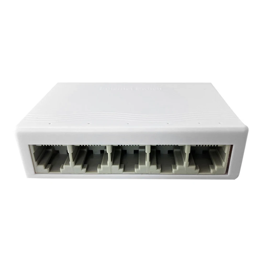 

5-портовый гигабитный Ethernet-коммутатор, сетевой разветвитель, 10/100/1000 Мбит/с, пластиковый/металлический корпус, Plug & Play
