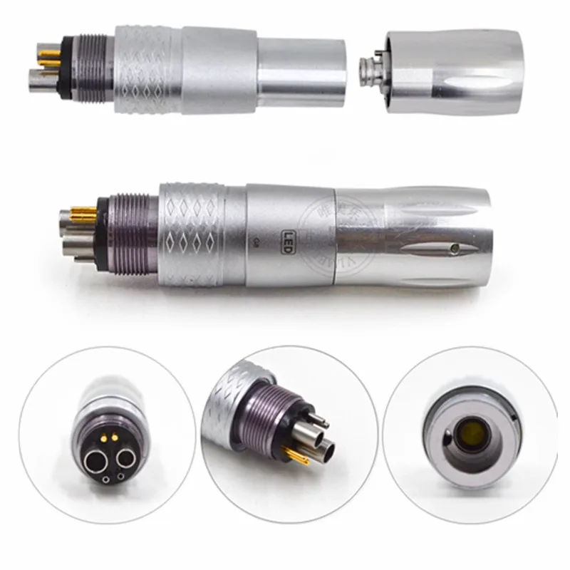 Dental High Speed Handpiece 6 Hole Quick Connector Coupling Fiber Optic LED Spare Parts Accessory for Dental Tools
