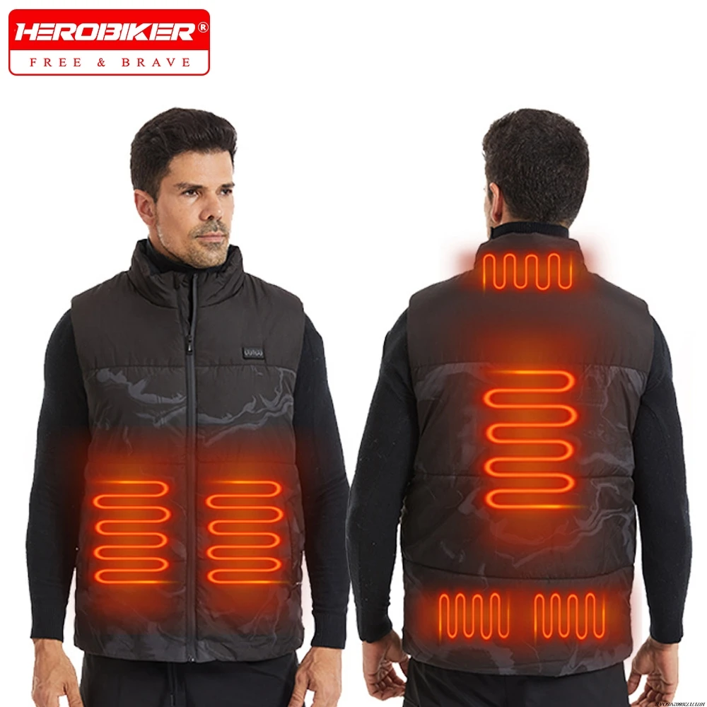 

Heated Vest for Men Women USB Electric Rechargeable Jacket Motorcycle Heater Jacket 11 Areas Heating Warming Vests for Fishing