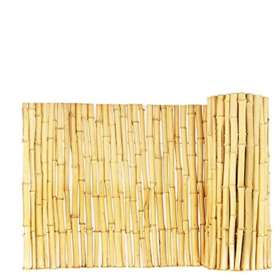 

Natural Bamboo Fencing Decorative Rolled Fence Panel 0.75 in D x 3 ft H x 8 ft L