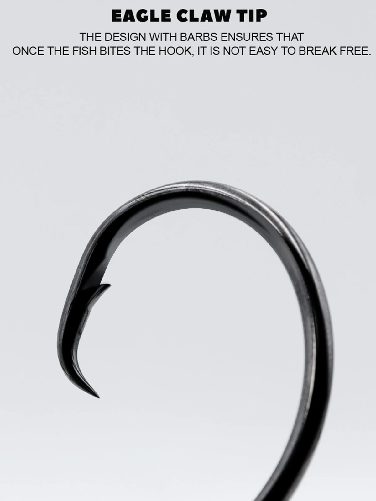 ZYZHE 1 Stück Hochsee-Angelrig mit 7/0 # 8/0 # 9/0 # Schwarze Kreishaken Leuchtende Oktopus-Köder Salzwasser-Angelhaken – Detail 5