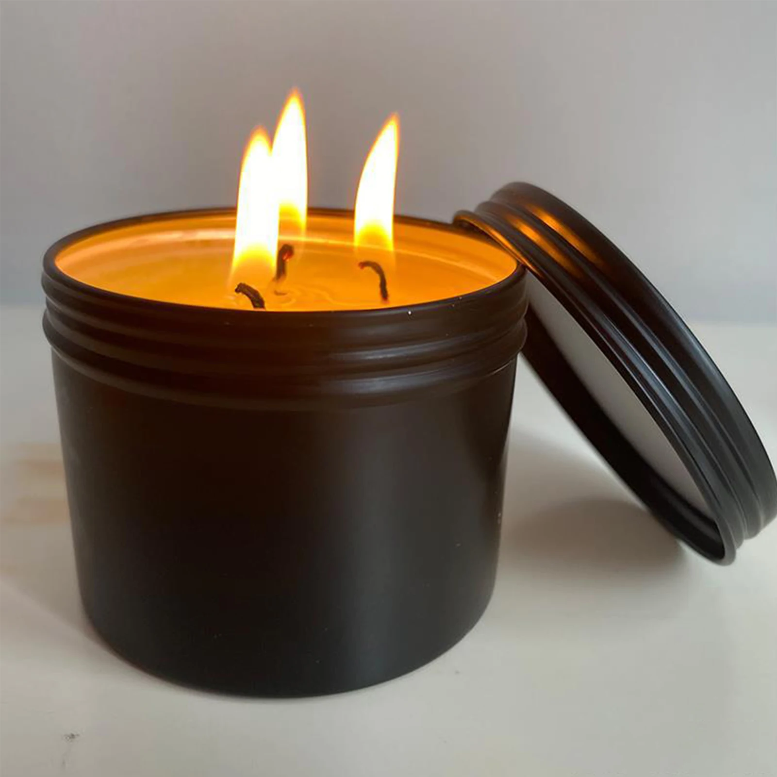 36 Hour Survival Candle 3- Environmentally Friendly Odorless Candle with Lid Picnic Outdoor Supplies