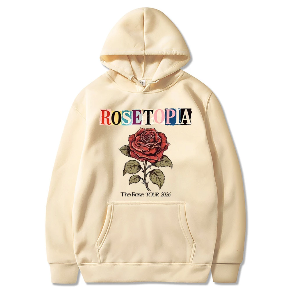 Women The Rose Hoodie The Rose Rosetopia Tour 2026 Concert Shirt Trendy Kpop Group Lover Merch Woosung Taegyeom K-pop Fan Hoodie