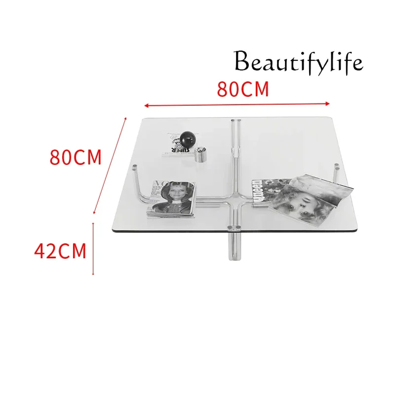 DL Standing Aesthetic Coffee Table Transform Simple Aesthetic Antique Unique Minimalist Side Table Italian Meubles Patio Furnitu