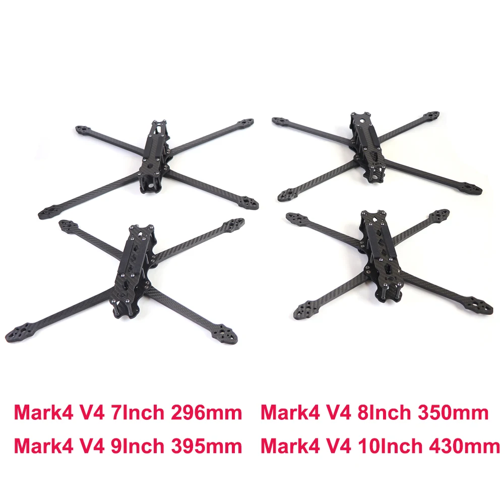 Mark4 V4 MARK4 7/8/9/10inch 296/350/395/430mm Carbon Fiber Frame Kit For RC Freestyle Long Range Racing FPV Drone Quadcopter