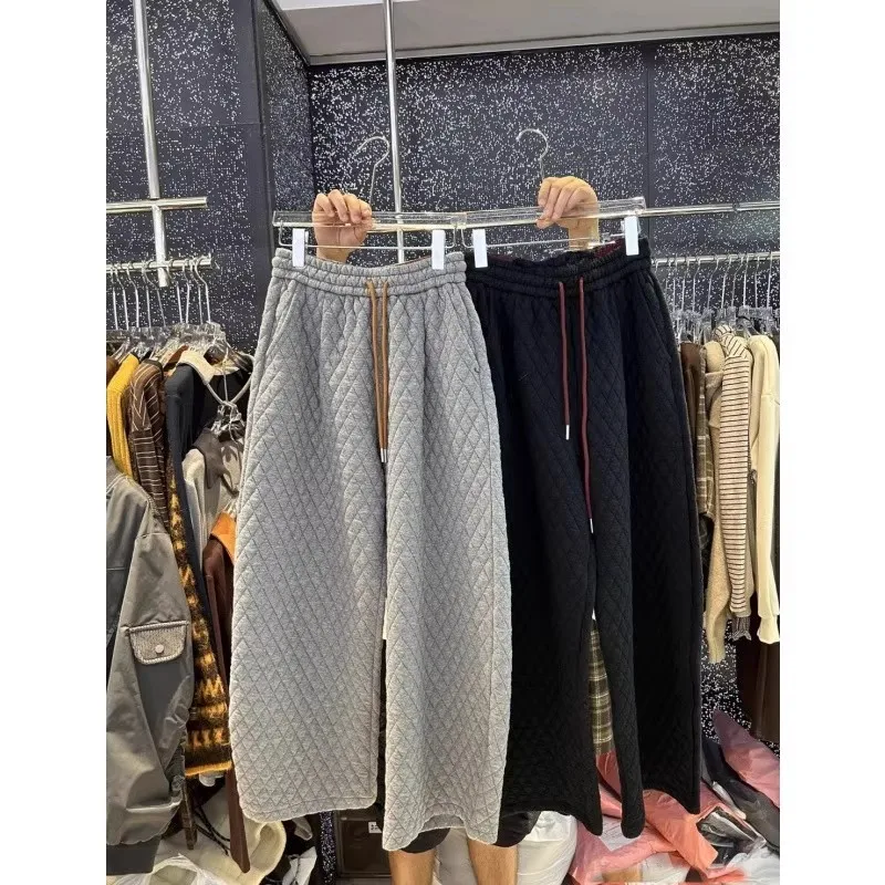 

Мужские повседневные зимние спортивные штаны Thiened, американский дизайн, теплые штаны с защитой от холода, удобные штаны из полиэфирного волокна