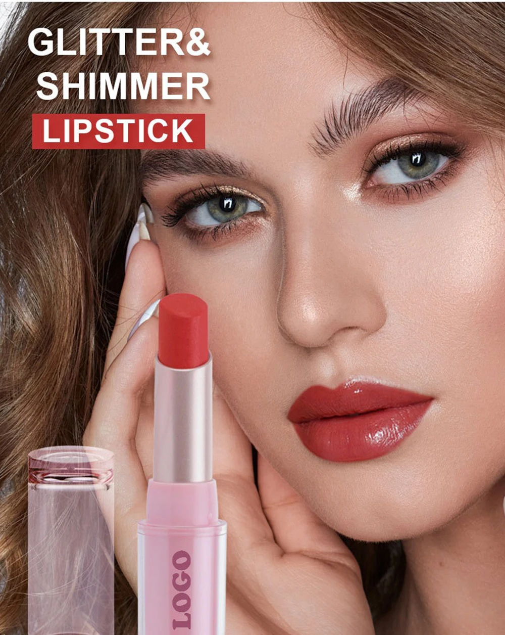 Batom de marca própria de 40 cores, logotipo personalizado, bálsamo labial altamente úmido, hidratante, perolado, maquiagem de pigmento de longa duração