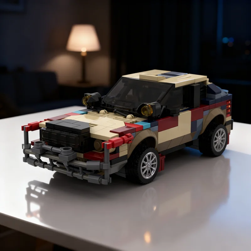 

489pcs MOC Lancia Delta 89 SAFARi Rally LiTE Series City Champions Model Building Blocks Creative Gift DIY Display Decor Adult