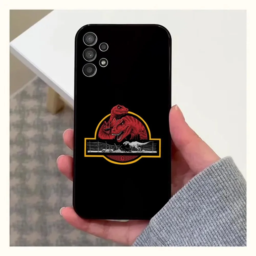 J-Jurassic Park Dinosaur World Phone Case For Samsung Galaxy A13,A21s,A22,A31,A32,A52,A53,A71,A80,A91 Soft Black Cover