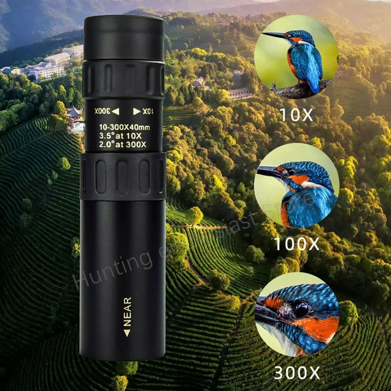 

Original Binoculars 10-300x40 Single Tube High-quality Telescope Pocket Binoculars Hunting Optical Prism Telescope Tripod
