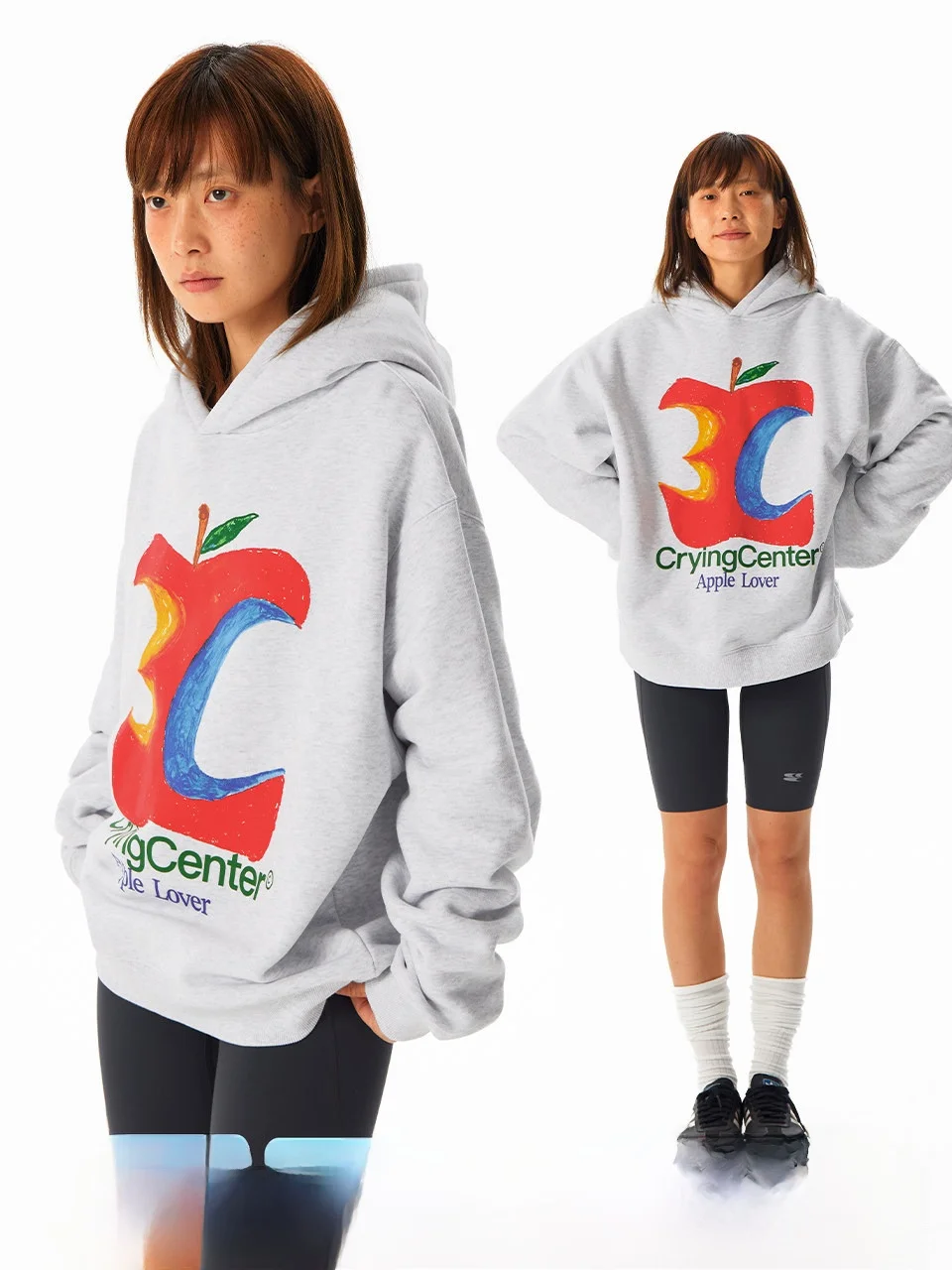 

CryingCenter Fleece Lined Hoodie Unisex Long Sleeve Sweatshirt Casual Style Pattern Comfortable Cotton Polyester Blend