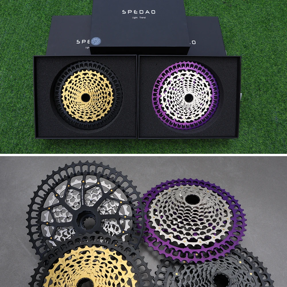 SPEDAO 12 Speed MTB Cassette 10-52T 10-50T 11-50T XD HG Freewheel Lightweight CNC K7 Sprocket Drivetrain Upgrade Bike Parts
