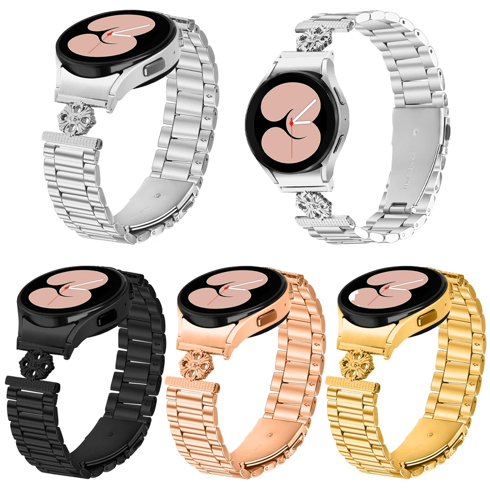 Cinturino in acciaio inossidabile per Samsung Galaxy watch 7/FE/5 Pro/6/4 classico 47mm 43 46mm Bracciale con cintura in metallo Galaxy watch 6 40 44 Cinturino