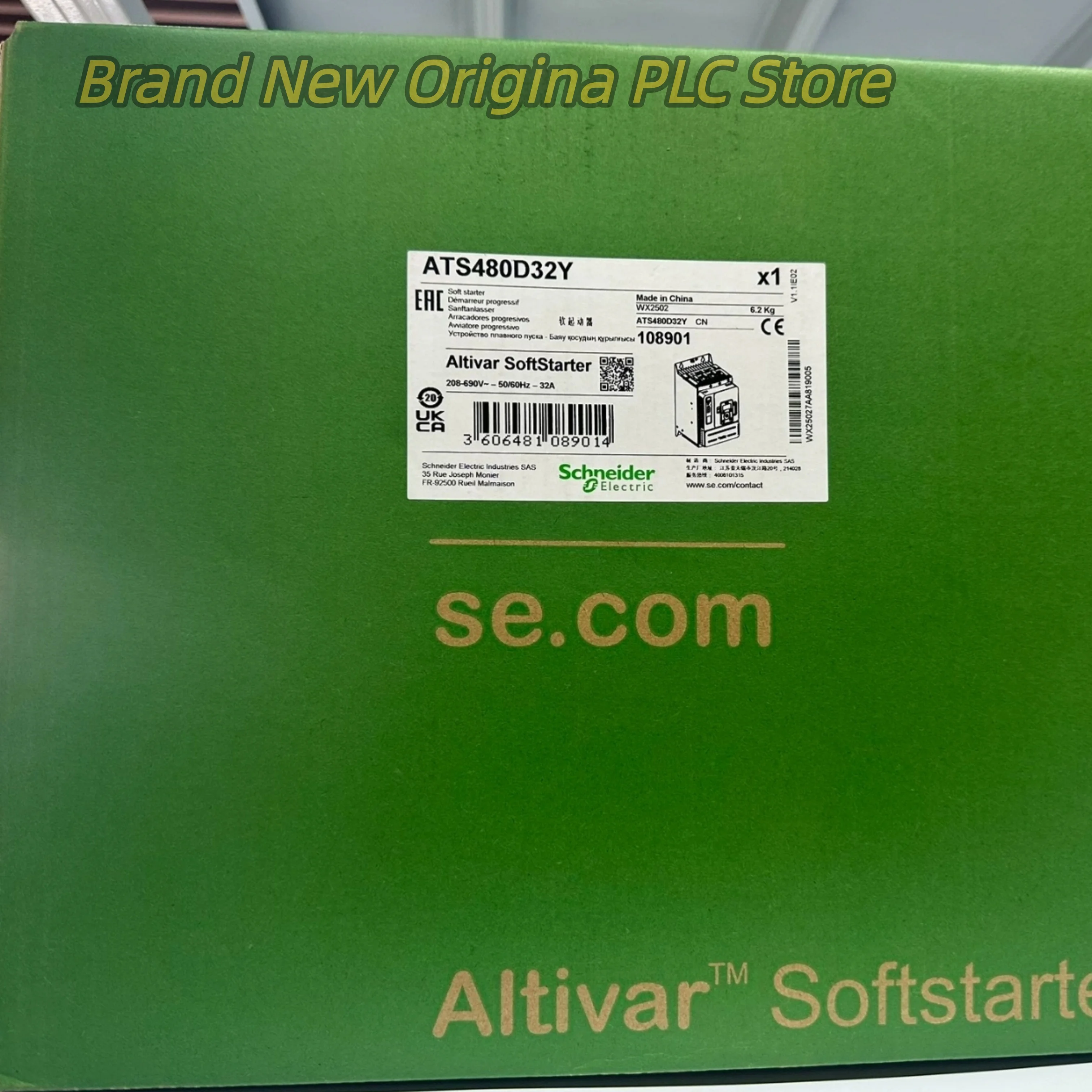 

Soft starter brand new ATS480D17Y 17A 7.5kW ATS480D22Y 22A 11kW