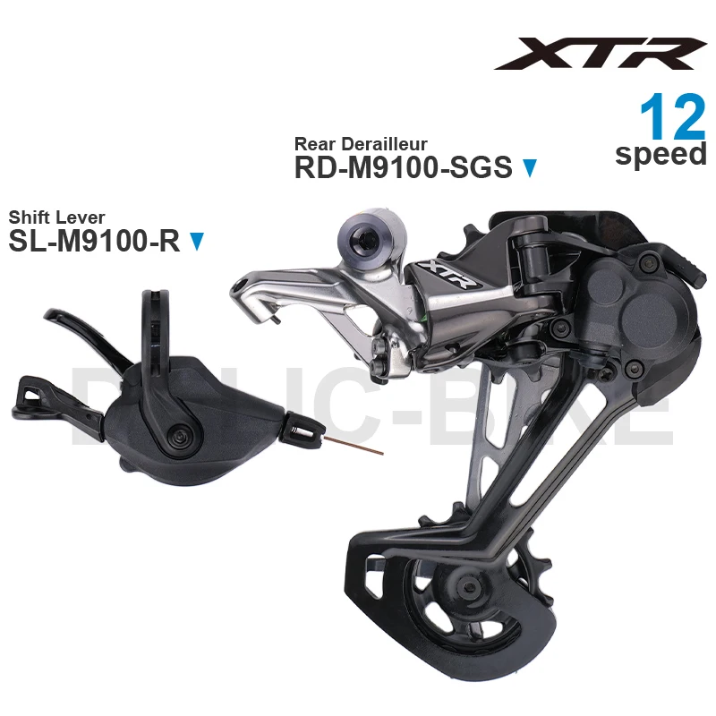 

SHIMANO XTR M9100 1x12v Groupset SL-M9100-R Shifter and RD-M9100-SGS Rear Derailleur 12 Speed Original parts