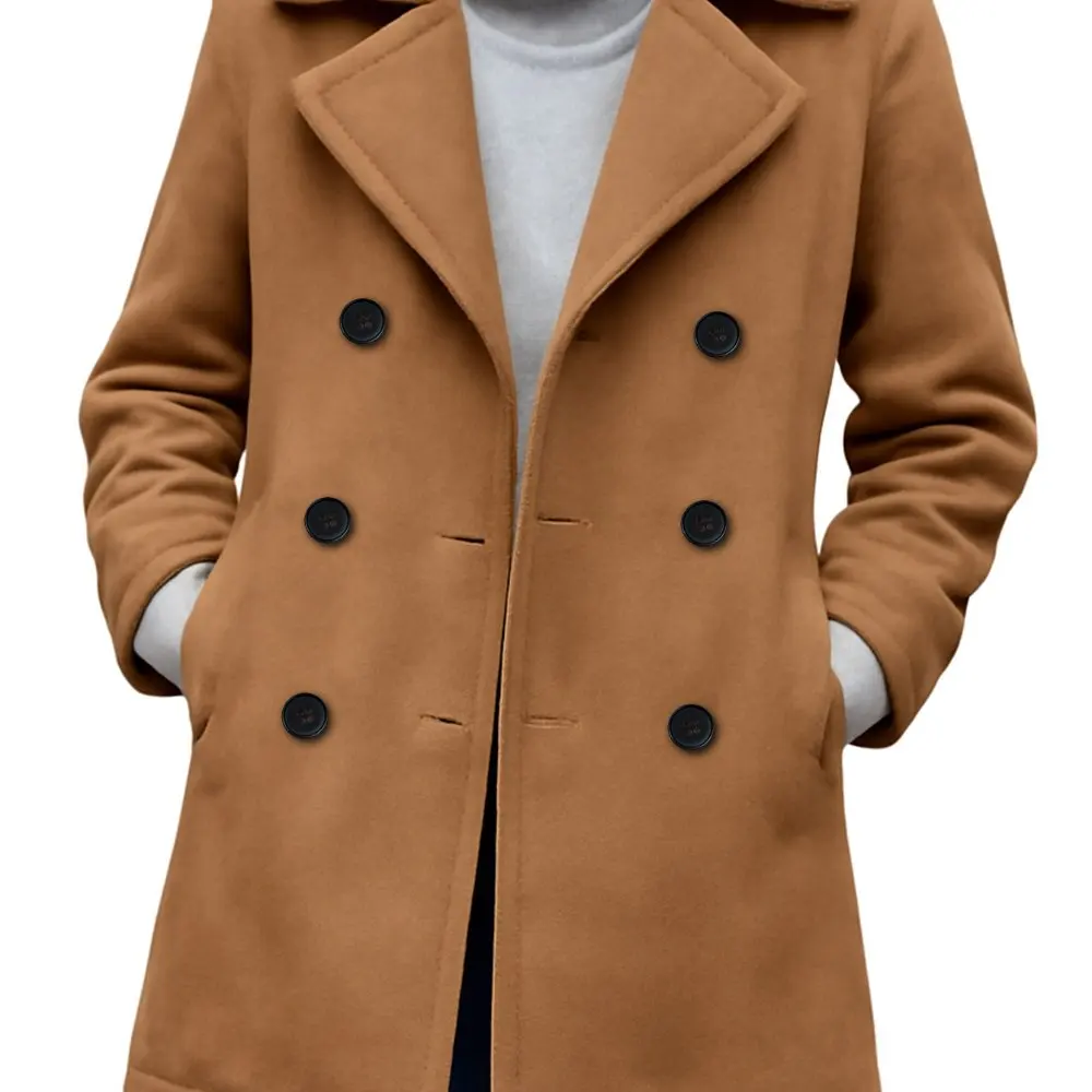 

Осенне-зимнее повседневное женское пальто без украшения, удобная верхняя одежда, модная верхняя одежда