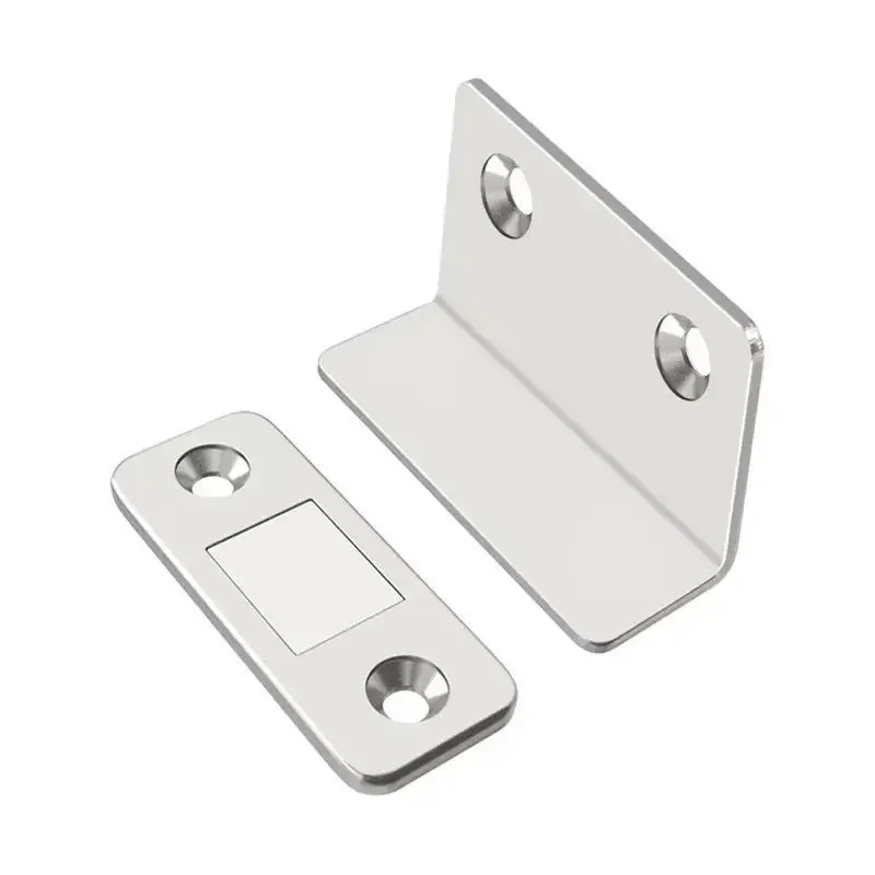 2pcs Magnetic Door Catch Latch -Invisible Strong Adhesion, Drill-Free Mount, Seamless Release- Ideal for Cabinets, Sliding Doors