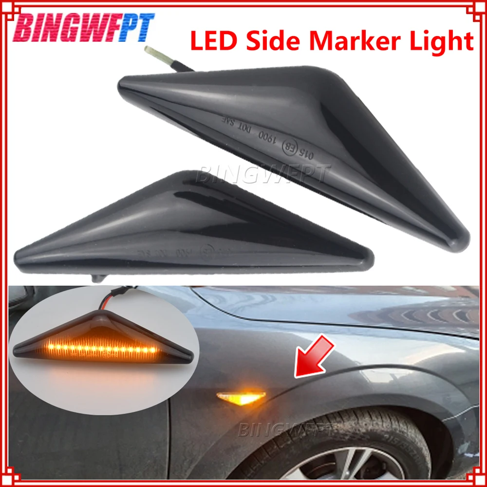 

2PCS NEW Side Repeater Light LED Dynamic Side Marker Turn Signal Lights Indicator Blinker Lamp For Ford MONDEO 3 MK3 FOCUS 1 MK1