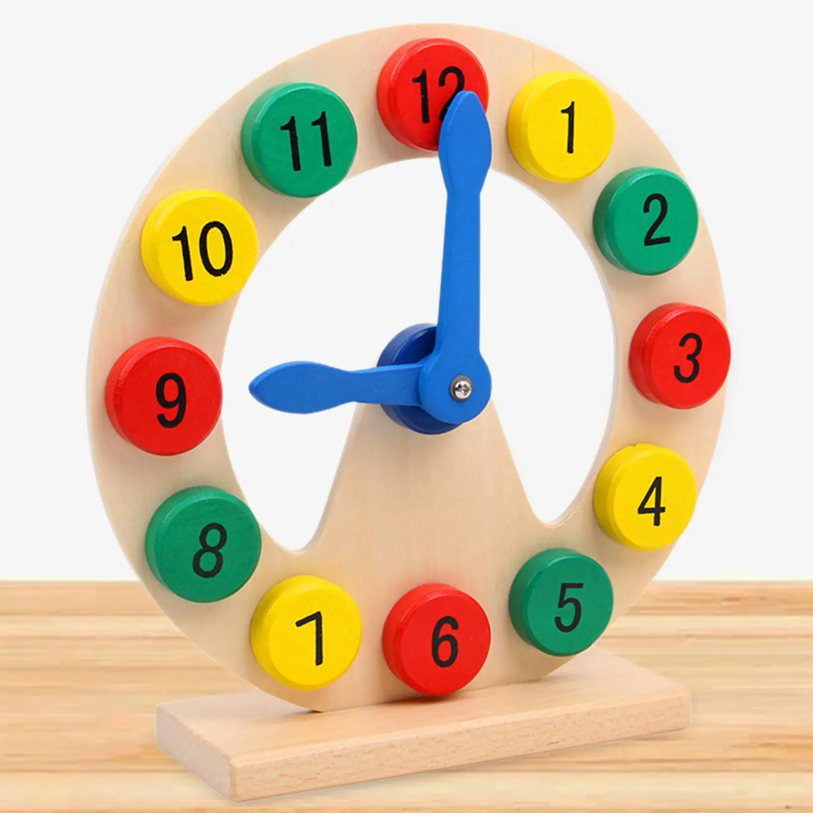 

Wooden Educational Clock for Children - Interactive Learning Tool