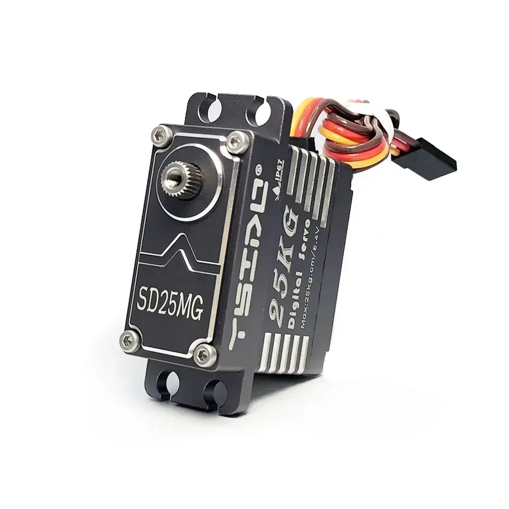 

SD25MG 25 кг SD35MG 35 кг Водонепроницаемый сервопривод 180 ° Полностью алюминиевый корпус, шестерня из нержавеющей стали с высоким крутящим моментом для радиоуправляемого автомобиля 1/8 1/10 1/7
