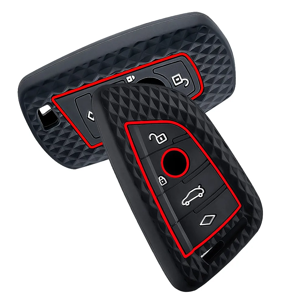 Silicone For BMW F30 F31 F32 F34 F20 F21 F07 F10 1 3 5 7 Series X1 X3 G01 X4 G02 X5 F15 F16 M3 M4 Car Key Case Cover Shell Fob