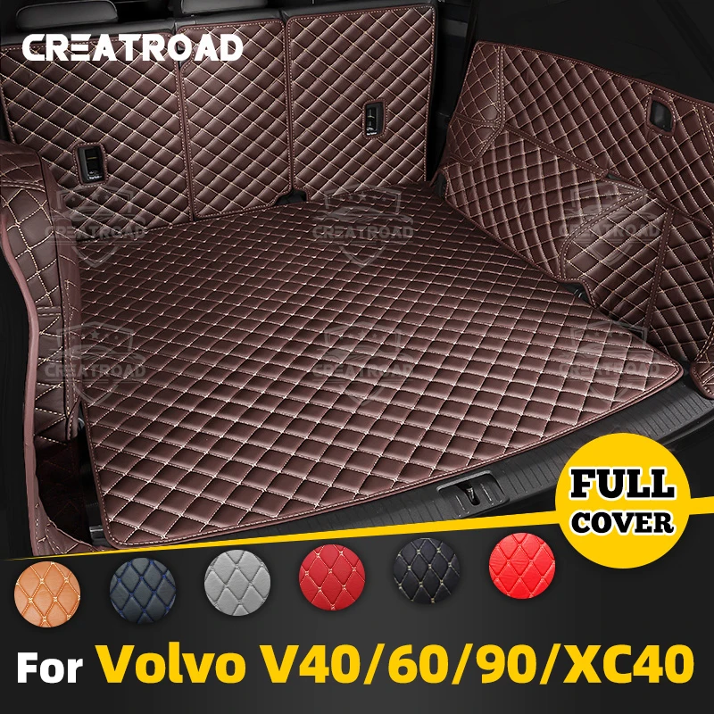 

For Volvo V40 Hatchback、V60、V90 Station Wagon、XC40 Auto Full Coverage Trunk Mat Car Cargo Liner Interior Accessories