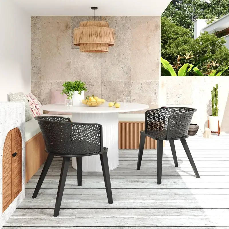 

Set of 2 Milan Outdoor Dining Chairs – Stylish and Durable Patio Seating for Any Outdoor Space