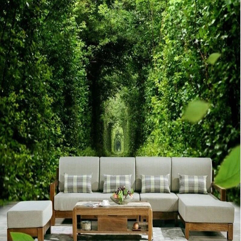 Beautiful modern simple grand and elegant tunnel TV luxurious home decoration bedroom background wall