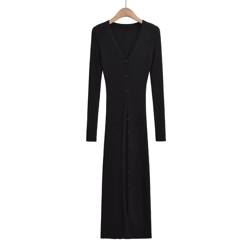 

Melard женский вязаный кардиган с v-образным вырезом средней длины, облегающий свитер с длинными рукавами, элегантный солнцезащитный нежный стиль