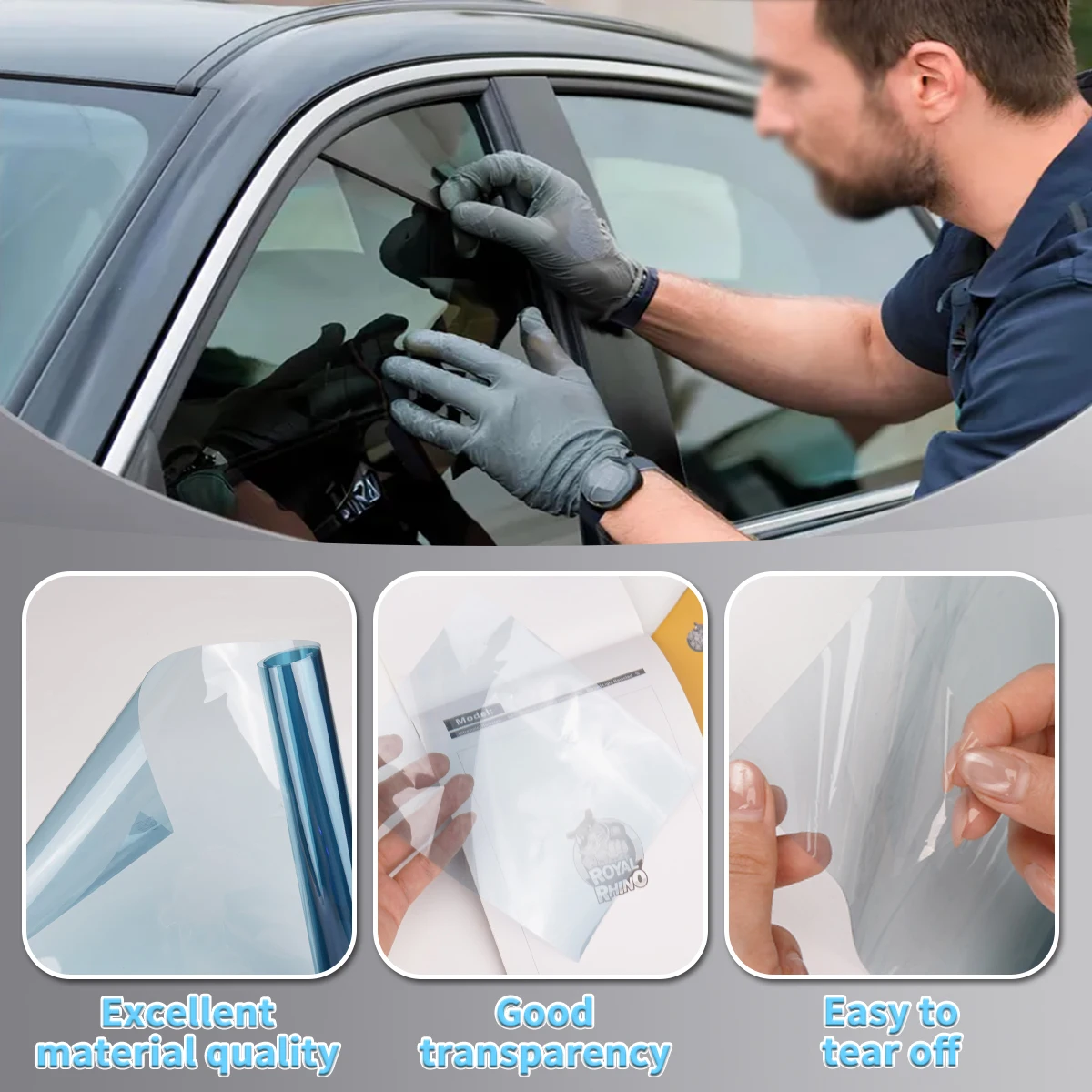 Car Solar Photochromic Film Vlt71-15% 99% UV Solar Control TPU Color Changing Insulation Film Car Front Rear Windshield Stickers