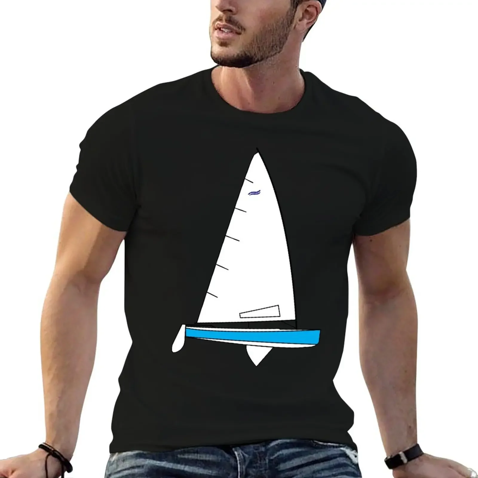 Finn Sailing Dinghy T-Shirt oversize t-shirts man cotton man t-shirts custom shirt vintage graphic tee men t shirts